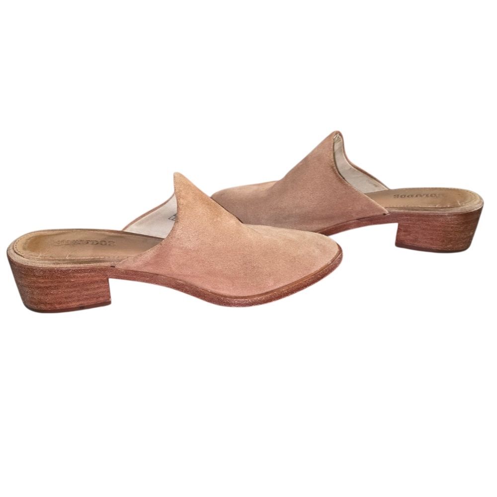 Soludos Tan Suede Venetian Mule Clog Size 6 Women's - Picture 5 of 9